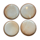 Set of 4 flat sandstone plates