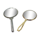 Old hand mirror duo