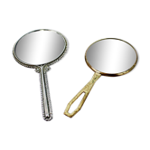 Old hand mirror duo