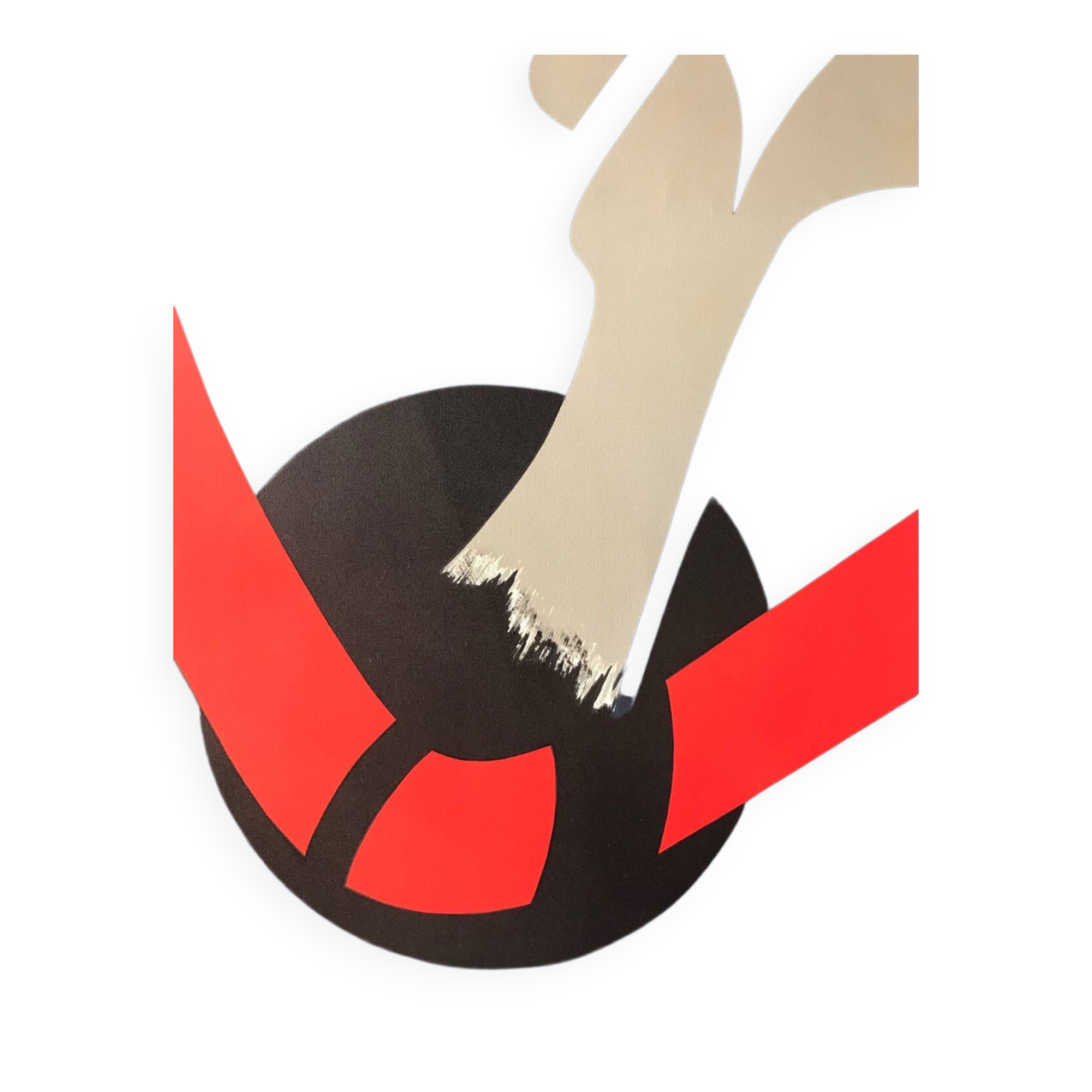 Composition, 1987. original lithograph by james pichette (1920-1996)