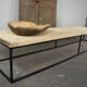 Table basse en sycomore 19ème