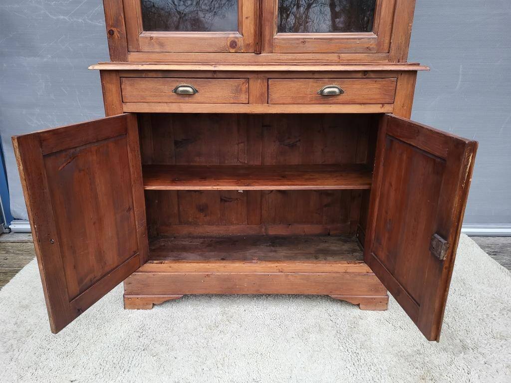Buffet library showcase honey patina between sea and mountains