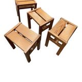 Set of 4 André Sornay stools