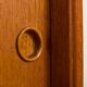 Norwegian mid-century bookshelf credenza in teak, 60s