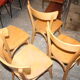 Lot of four bistro chairs