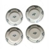 4 ironstone plates from Saint Amand