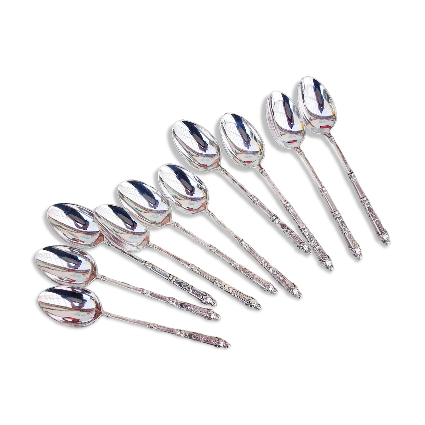 10 X silver plated teaspoons