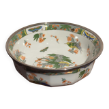 Shallow porcelain plate from Limoges Raynaud, bird decoration.