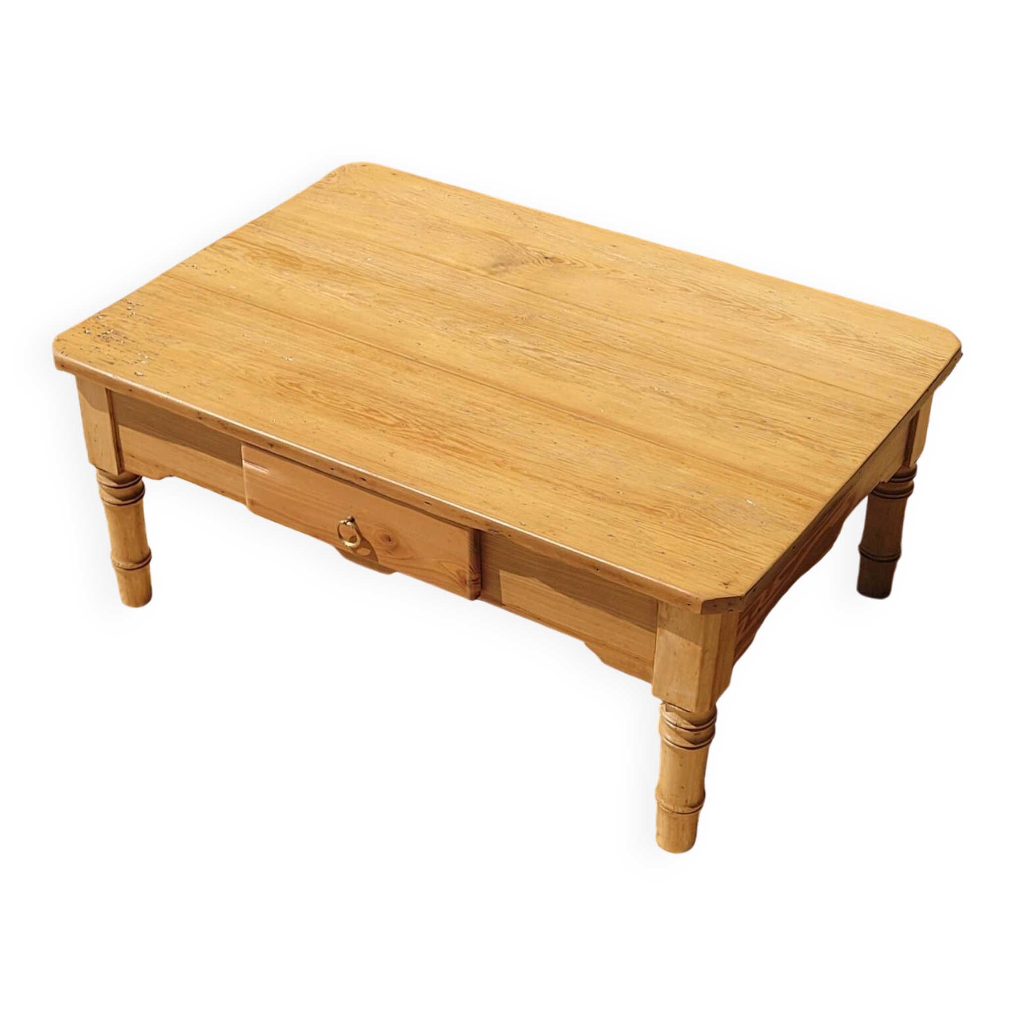 Bamboo coffee table - refurbished - unique piece