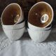 Set of 6 fungus-style glazed ceramic glasses
