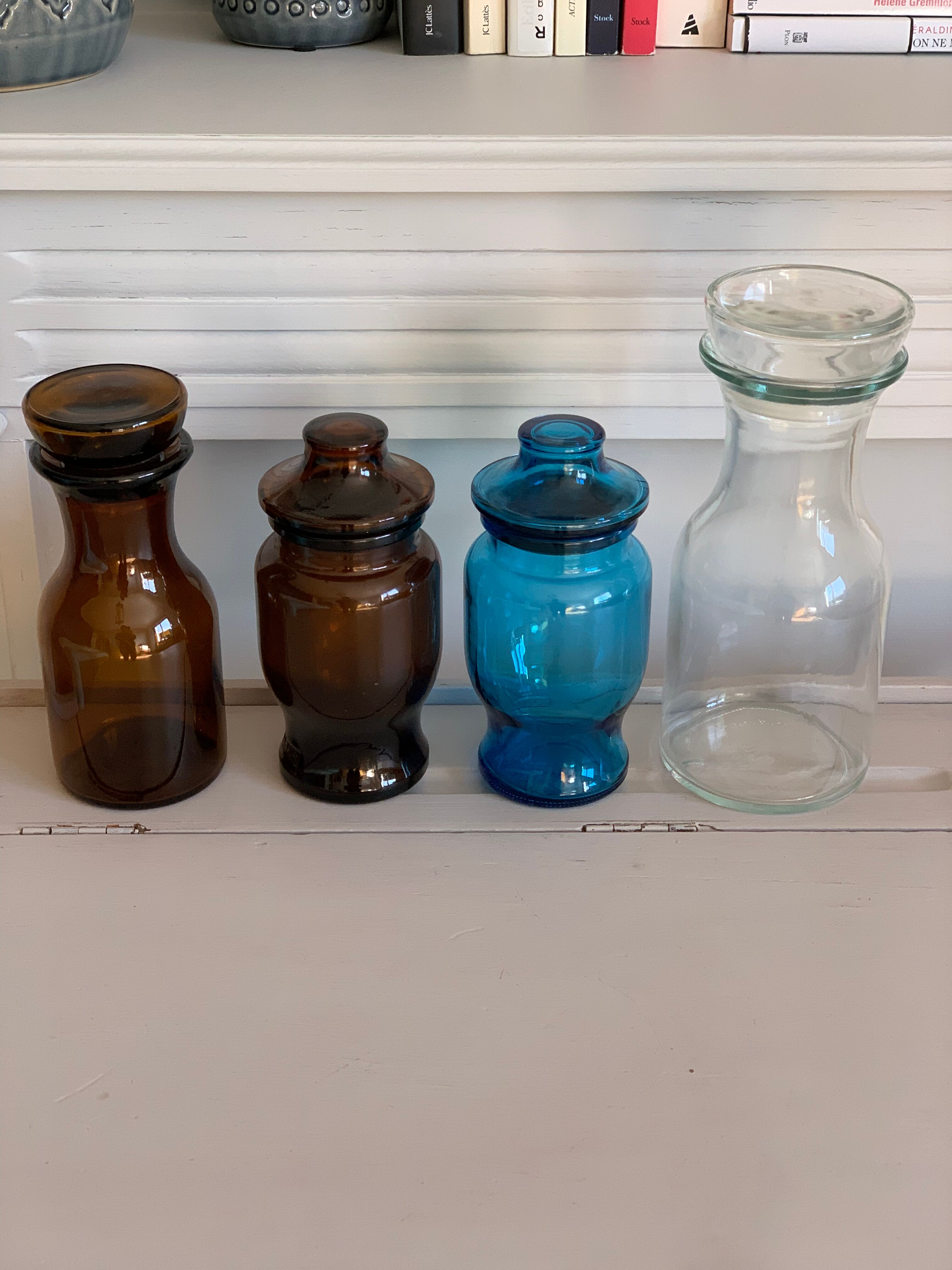 Old glass bottles