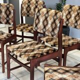 Set of 6 vintage Scandinavian chairs from the 1970s