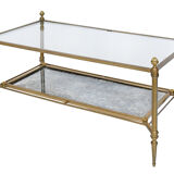 Bronze and gilded brass coffee table by Maison Jansen