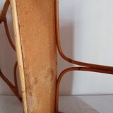 Rattan and bamboo shelf