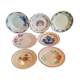 Assiettes plates en faience anciennes
