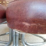 Coffee table and its 4  poufs years 70