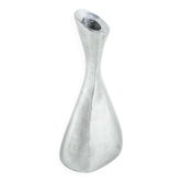 Sculptural aluminum candlestick in organic modern style, Europe, 1970s