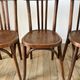 Set of 5 baumann bistro chairs in bent wood stamped xxth