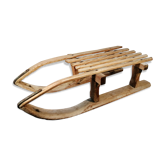 Luge en bois vintage