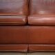 Maison Jansen leather sofa, France, 1970s
