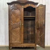 Wedding armoire from Rennes dated 1857 and signed François fils Denot.