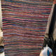 Tapis kilim fines rayures rosé