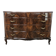 Chippendale chest of drawers in walnut burl, 1940s