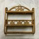 Vintage shelf in rattan