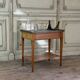 Louis XVI refreshment table in mahogany, brass and marble, 18th century.