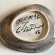 BHV flat product empty ceramic pocket 1956 signed
