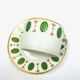 Set of 6 tea cups and 1 cream jug in Paris porcelain, Louis XVI decoration.