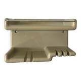 Space Age beige plastic wall shelf