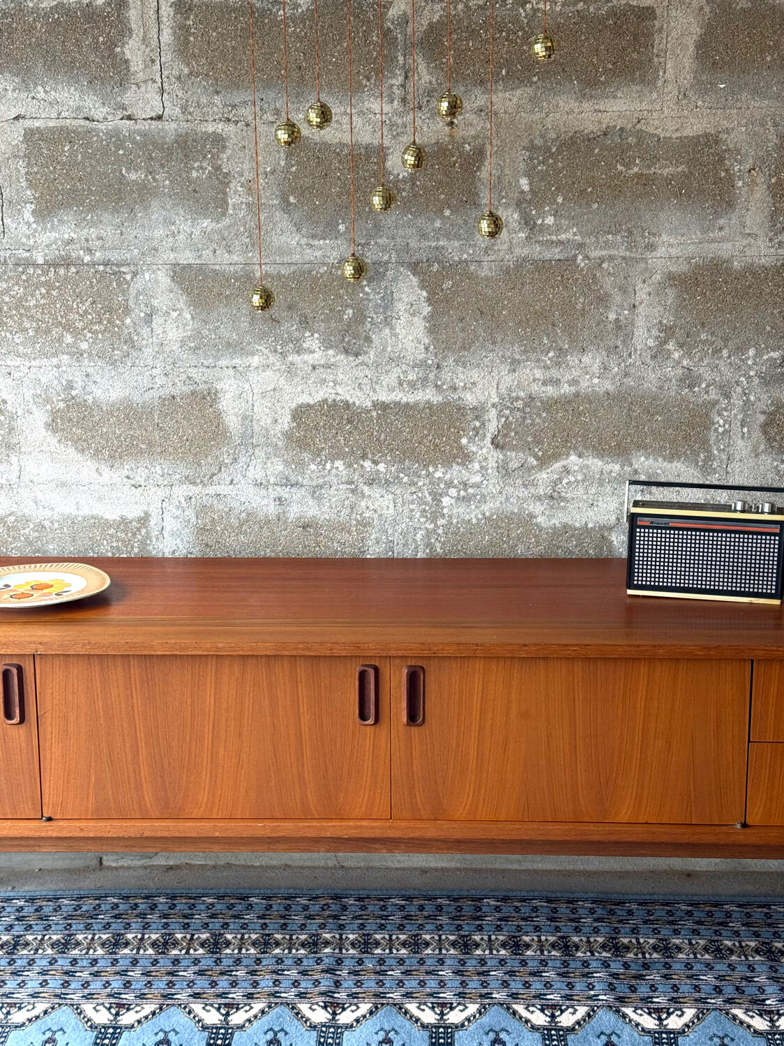 Vintage Scandinavian teak sideboard, 1960.