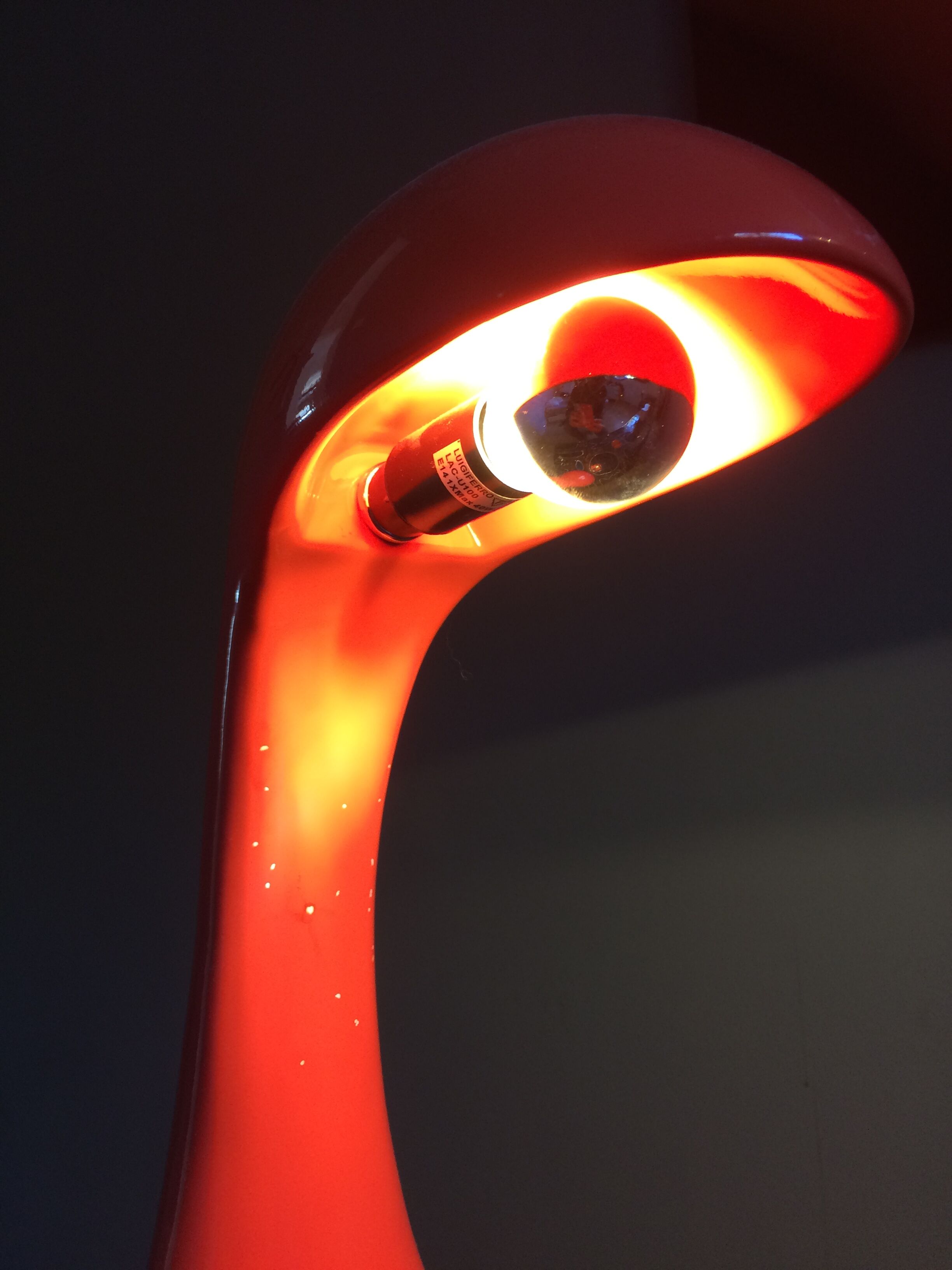 Space-age ceramic lamp, 1960