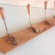 Four-headed wooden hook / vintage 60s-70s