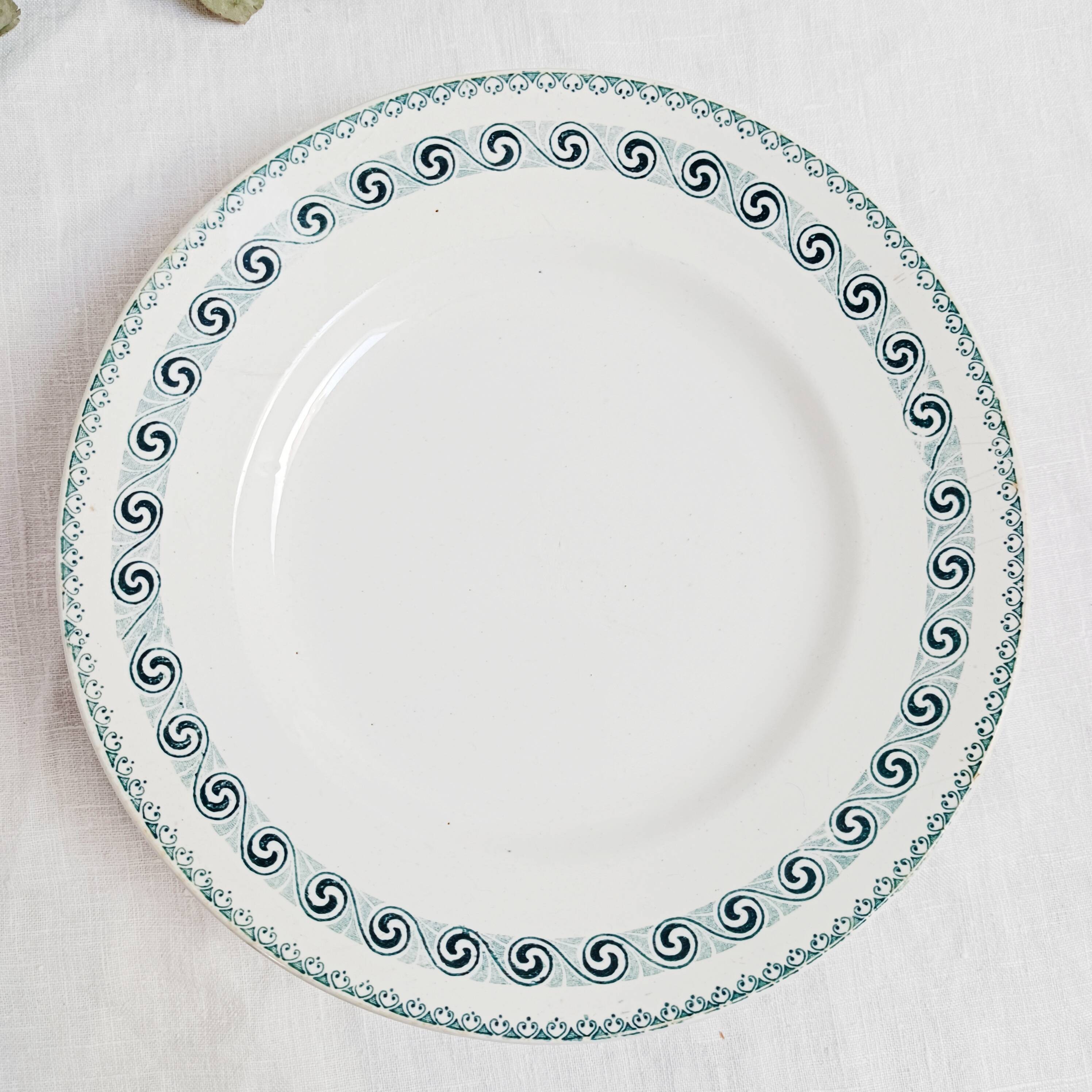 Ironstone compote dish Moulin des Loups and Hamage, Rachel model.