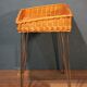 Basket on foot vintage 1970