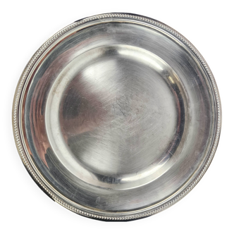 Christofle Paris - Round dish 33 cm in silver-plated metal