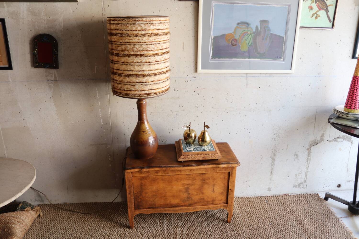 Vintage wooden toy trunk