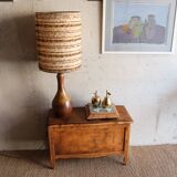 Vintage wooden toy trunk