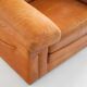 Camel leather armchair, made by Roche Bobois. Vintage - France, 80s.