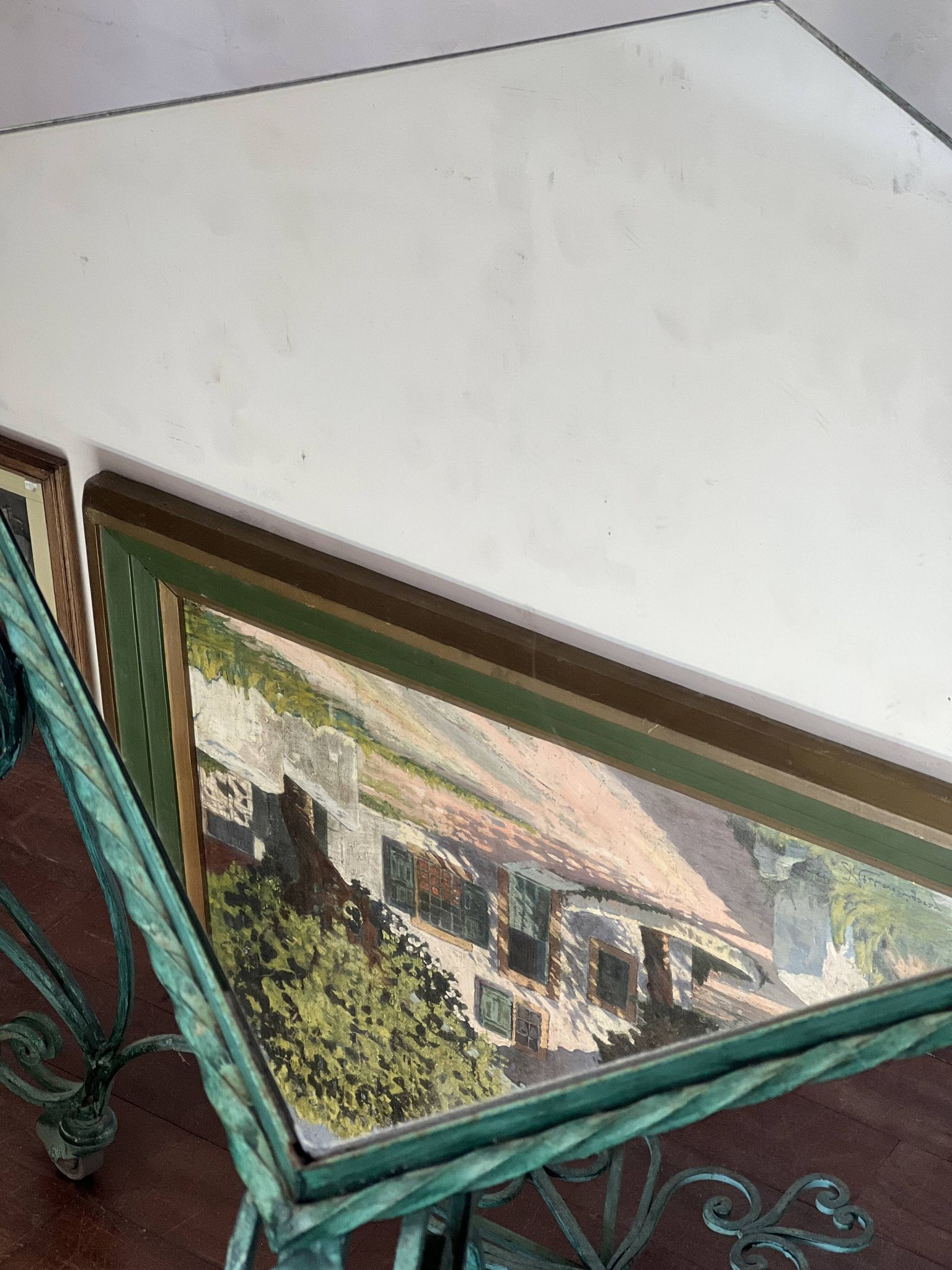50s wrought iron table