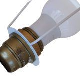 Vintage lamp lampshade fabrics, wooden colonnade foot