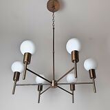 Mid century modern chandelier 6 cups