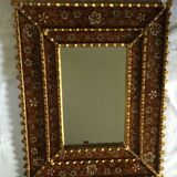 Glass glazing beads mirror decorated 51x40cm