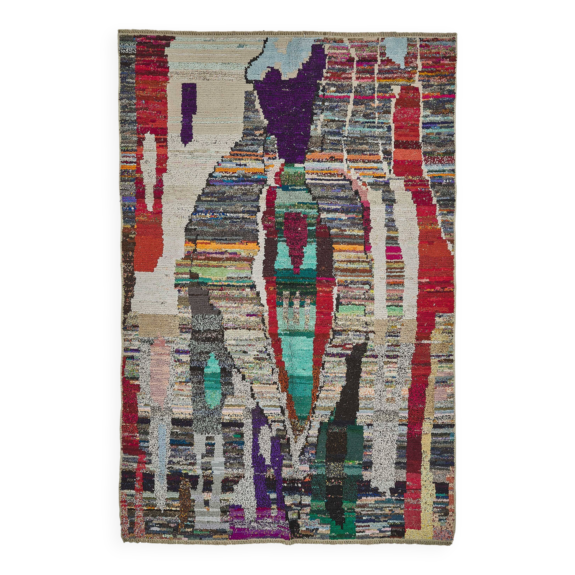 Handwoven Turkish Recycled Boho Rug 175 cm x 270 cm