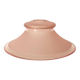 small pink lampshade in pink granite glass from the 50s