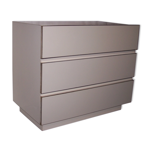 Commode blanche des années 70