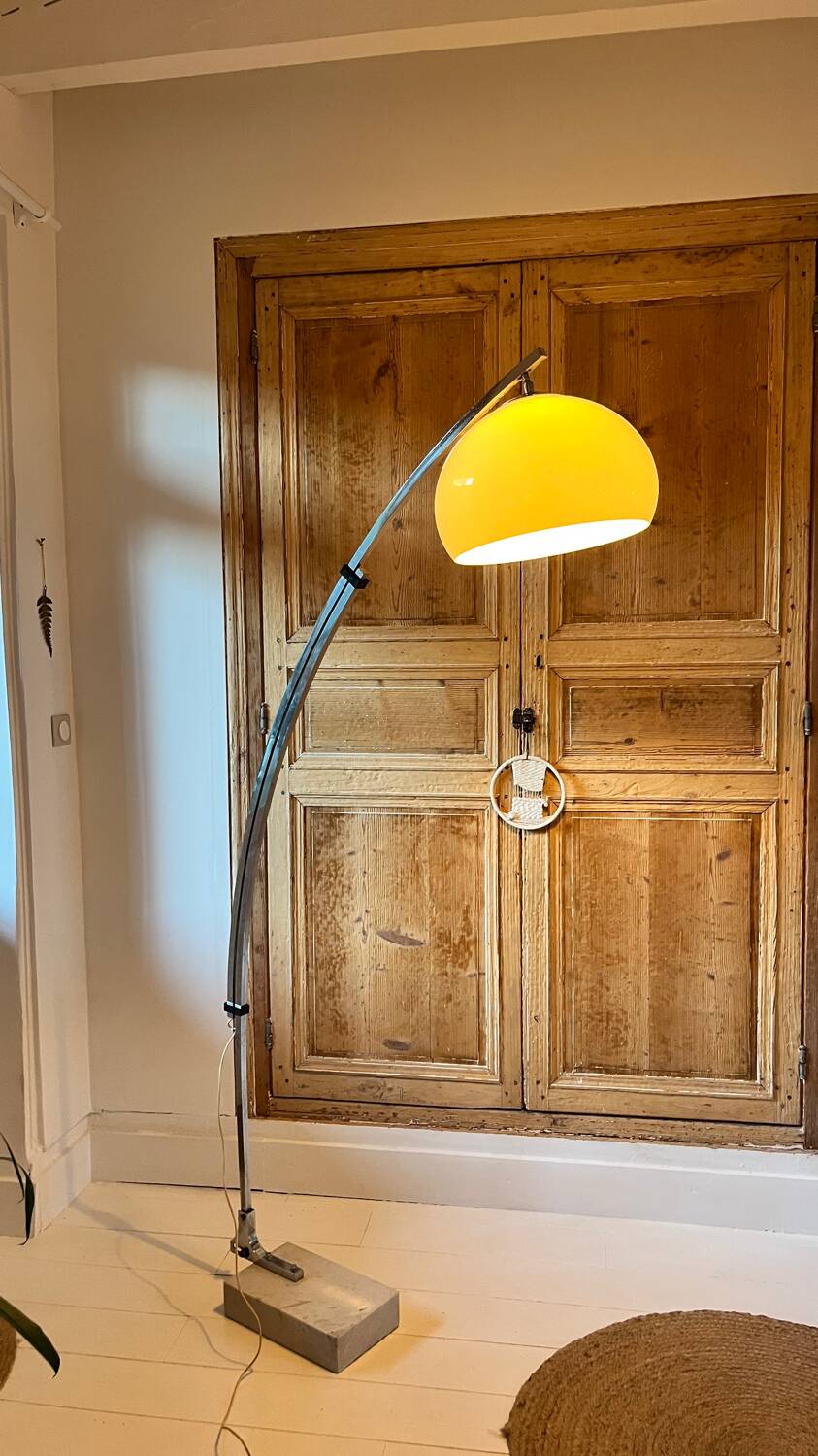 Lampadaire télescopique vintage – design Goffredo Reggiani, années 70