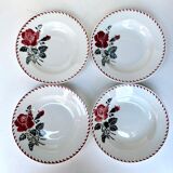 Set of 4 old Amandinoise plates